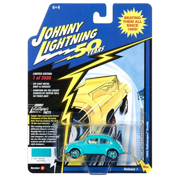 Johnny Lightning Volkswagen 1966 Beetle Blue